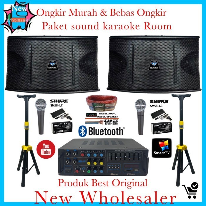 PAKET KARAOKE RUMAHAN 10 INCH ADDONS SOUND SYSTEM SOUND PREMIUM 1 SET