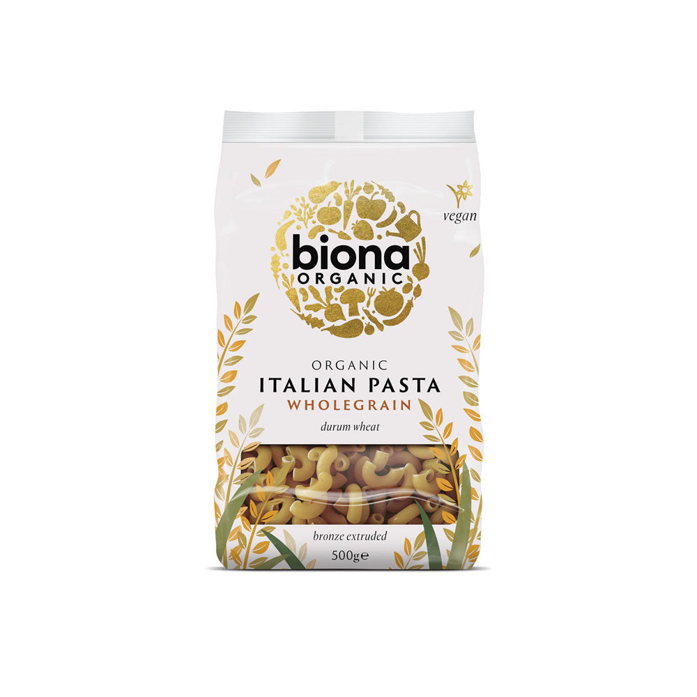 

Biona Organic Wholewheat Macaroni Bronze Extruded 500 g