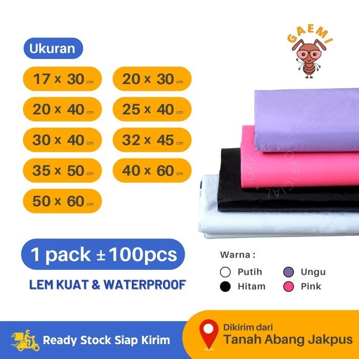 

Polymailer Gaemi 40x60 Per 5 Pack ( 5 x 100pcs ) Bellvin Store