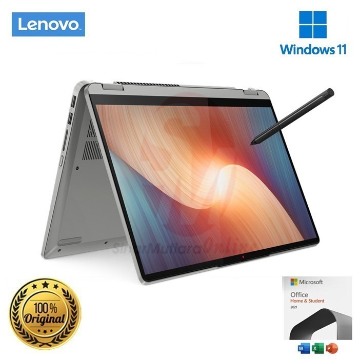 PROMO NOTEBOOK LENOVO FLEX5 A9ID AMD R5-5500 16GB 512GB W11+OHS CLOUD GREY #ORIGINAL