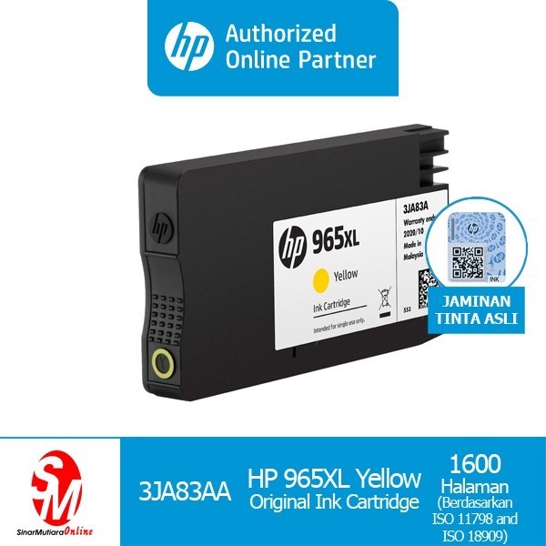 PROMO TINTA CARTRIDGE HP 965XL YELLOW #ORIGINAL