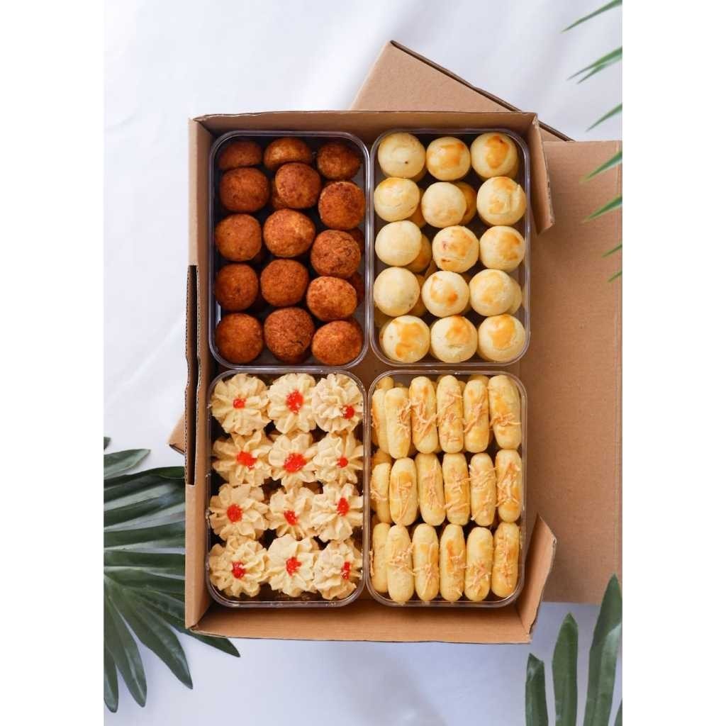 

Hampers Malika Hampers Lebaran Kue Kering Kastengel Nastar Palm Cookies Dahlia