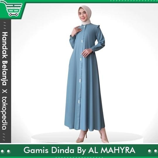 BAJU GAMIS DINDA GUZEL PREMIUM POLOS BAHAN KATUN TOYOBO ORIGINAL GUZEL
