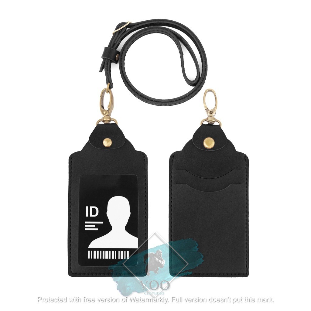 

Id Card Name Tag Pria Dan Wanita Kalung Id Card Holder Qui Souvenir Kulit Bisa Multifungsi Rekomen