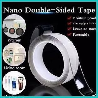 

Double Tape Gel Isolasi Bening 2Sisi Perekat Dinding Tembok Waterproof