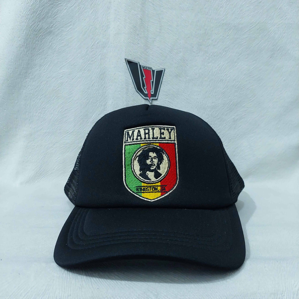 Topi / Trucker Cap Official BOB MARLEY - KINGSTON SHIELD Original