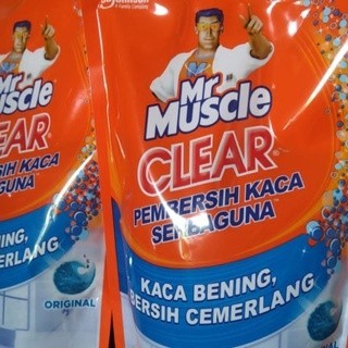 MR MUSCLE Clean Refill Pouch 400ml Pembersih Kaca Isi Ulang - AMP