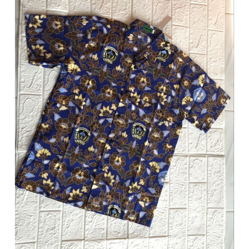 Baju Seragam Batik SMP Madiun / Batik SMP Kampung Pesilat Lengan Pendek