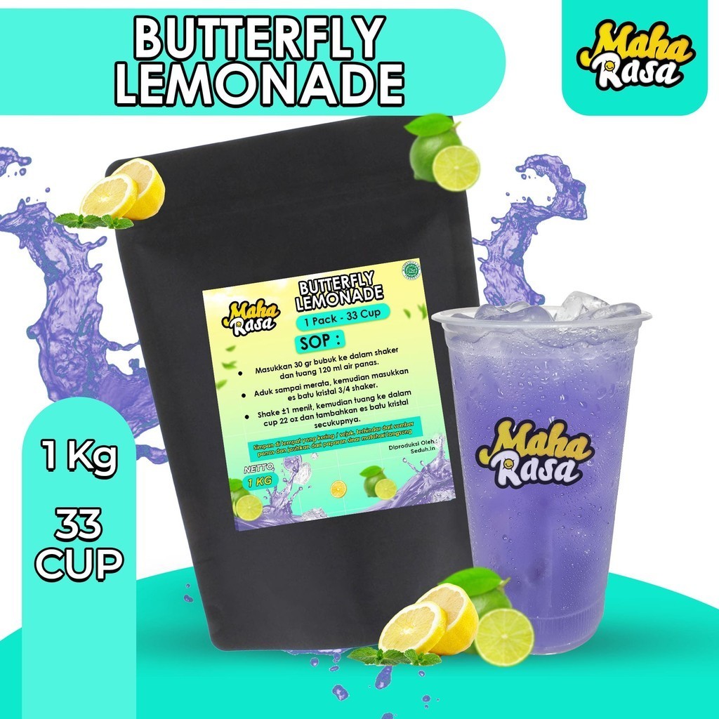 

MAHA RASA - Lemonade Butterfly Bubuk Minuman Instan (1 KG)