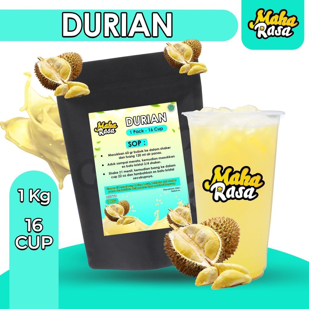 

MAHA RASA - Durian Bubuk Minuman Instan (1 KG)