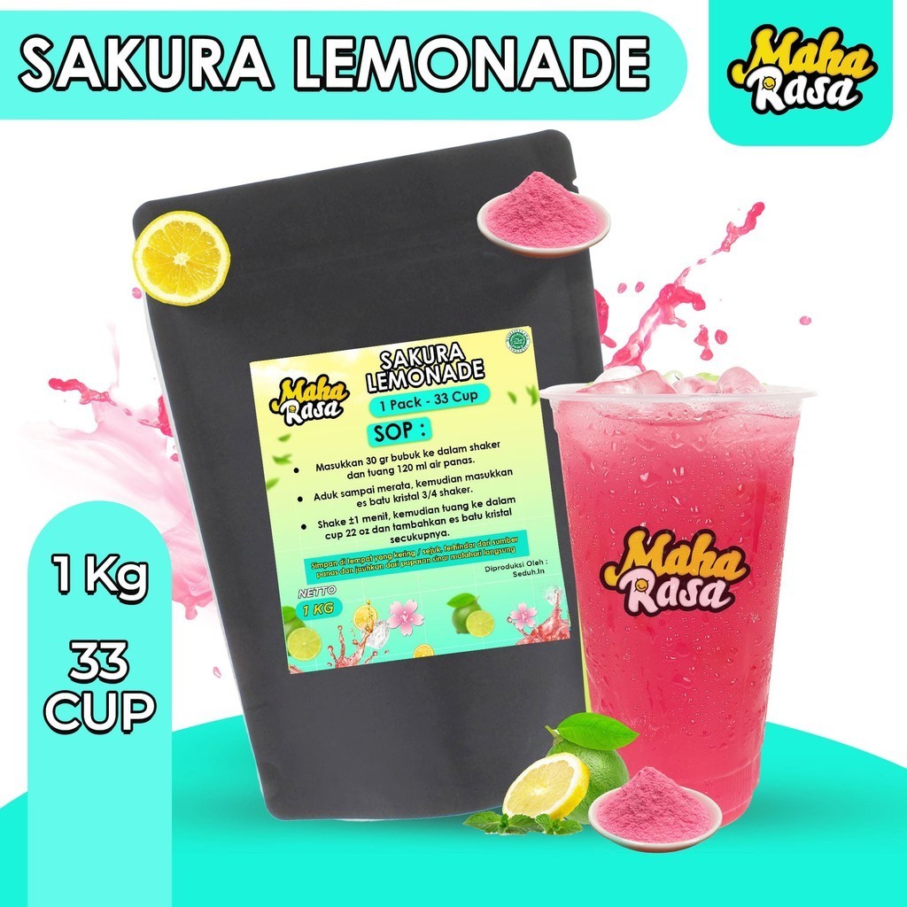 

MAHA RASA - Lemonade Sakura Bubuk Minuman Instan (1 KG)