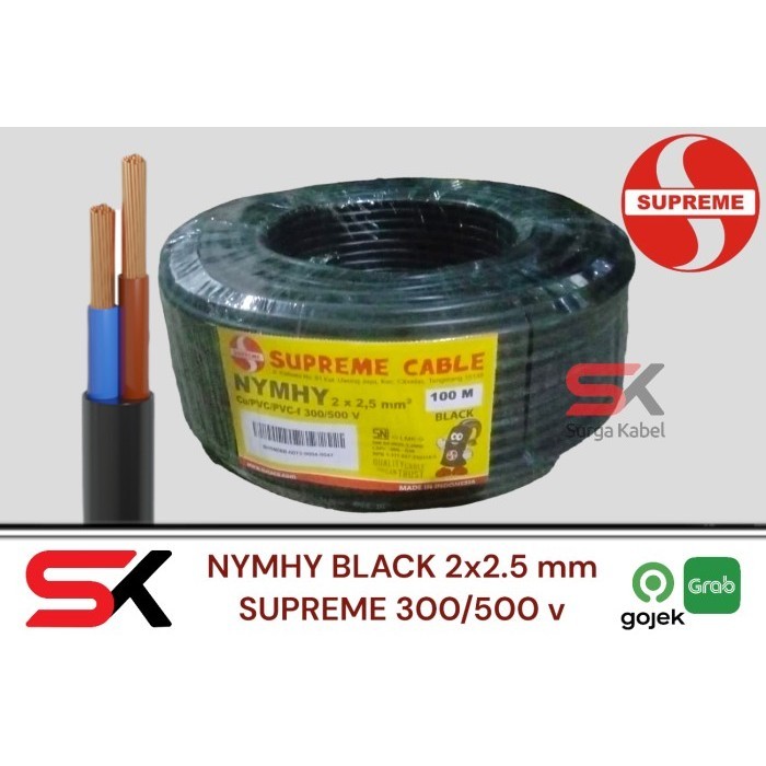 NYYHY 2x2.5 mm SUPREME / KABEL SERABUT 2 x 2.5 mm / NYYHY 2 x 2.5 mm