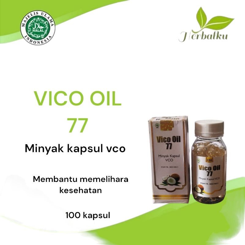 VICO OIL 77  minyak kapsul vco 100 kapsul