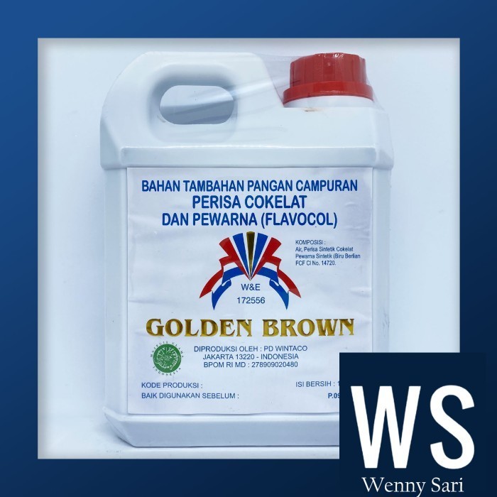 

Perisa+Pewarna Coklat Flavocol Golden Brown 1 L
