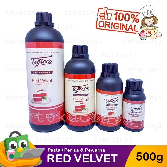 

Toffieco Pasta Perisa & Pewarna - Red Velvet 500Gr