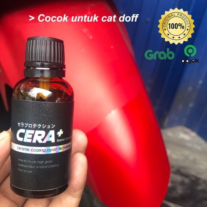 Cera+ Nano Ceramic Coating Coating 9H Ready Untuk Cat Motor Doff