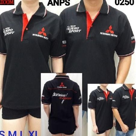 kaos kerah sport otomotif baju bordir komunitas pajero sport