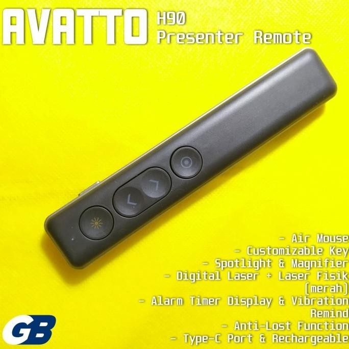 Avatto H90 Digital Laser Spotlight Magnify Wireless Presenter not H100