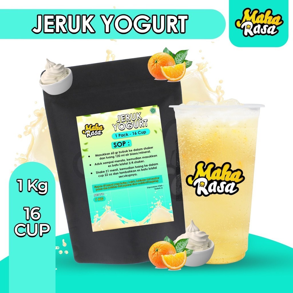 

MAHA RASA - Jeruk Yogurt Bubuk Minuman Instan (1 KG)
