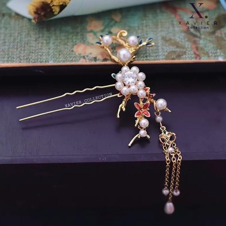 [KONDE] Eleora Mini Hair Piece / Aksesoris Tusuk Konde Rambut Pesta TERLARIS