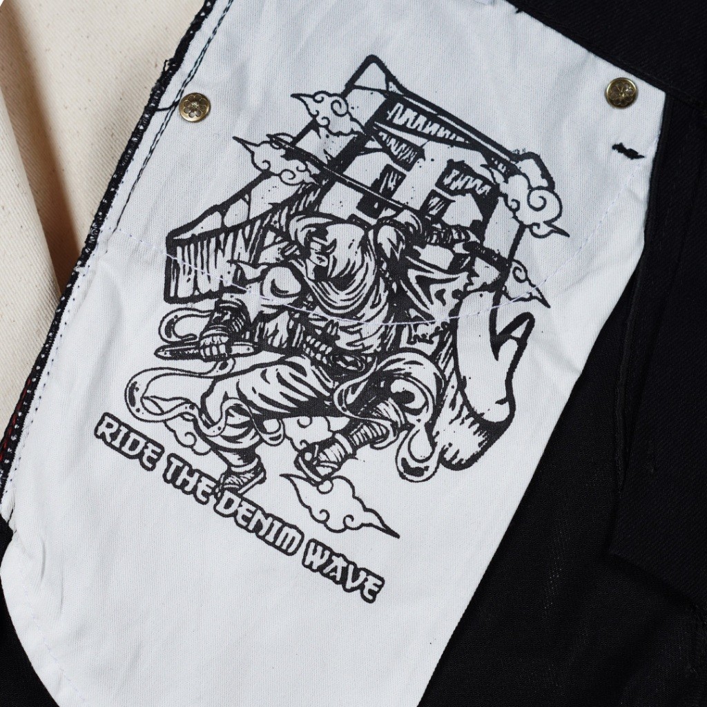 NEW LAUNCHING TERMURAH CELANA JEANS KAZE BLACK 14 OZ TYPE II JEANS