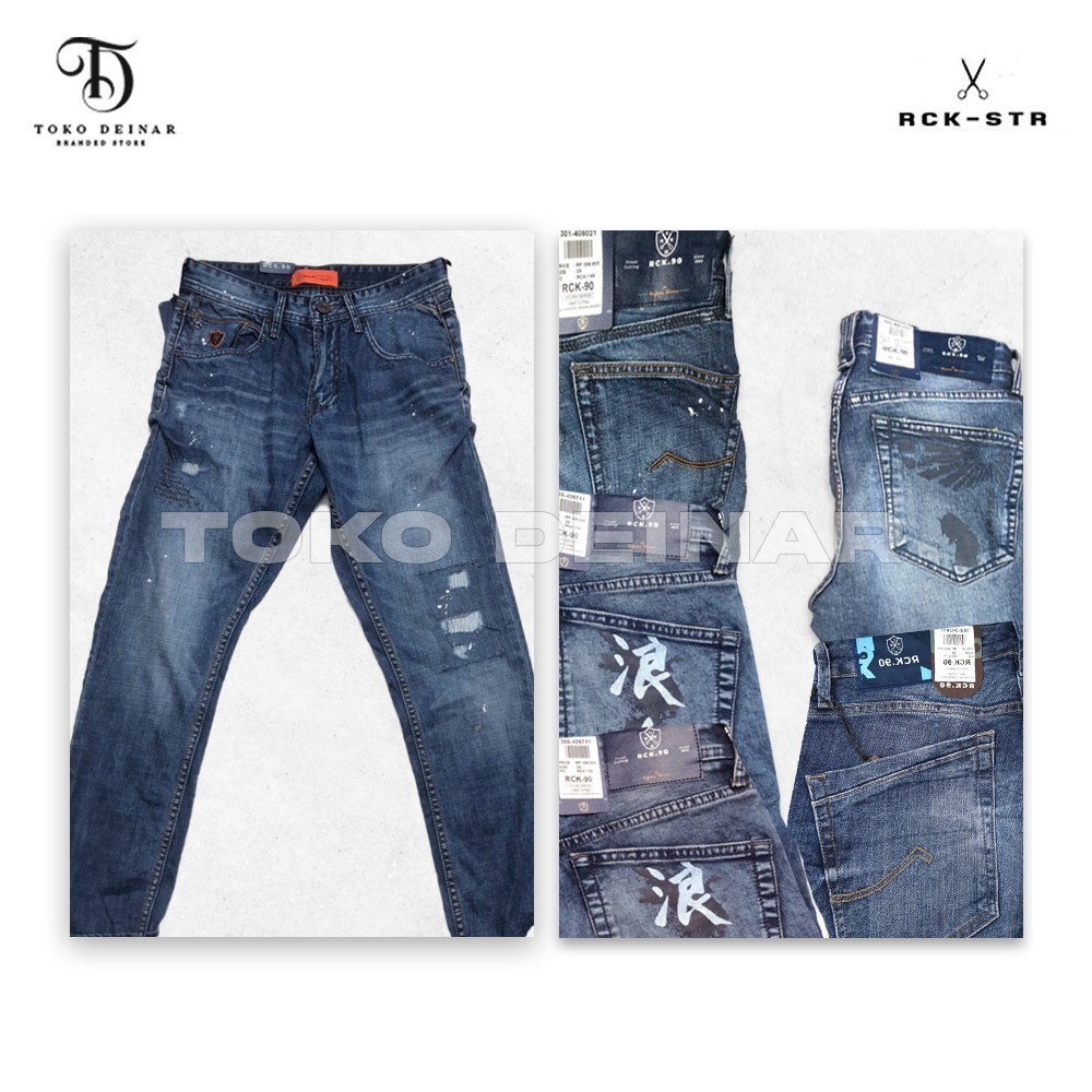 NEW LAUNCHING TERMURAH CELANA JEANS RCK-STR / KJ Series / Celana Panjang Pria Rockstar Oiginal /