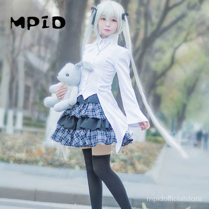 【MPID】Yosuga No Sora Cosplay Kasugano Sora Costume Wanita Kostum Kasugano Sora Teguran JK Seragam Ro