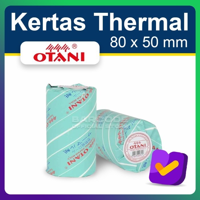 

Terlaris Kertas Thermal Otani 80X50 Mm / 79 X 50 Mm Struk Kasir Cetak Hitam Promo Terbaru