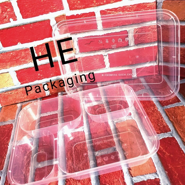 Terlaris Thinwall Bento Box Sekat 4 Oti Oth-1 /Kemasan Packaging Makanan Bento Promo Terbaru