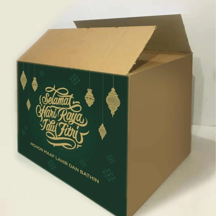 

Box Parcel Idul Fitri / Kardus Lebaran ( P=33Cm X L=25Cm X T=30Cm ) 087