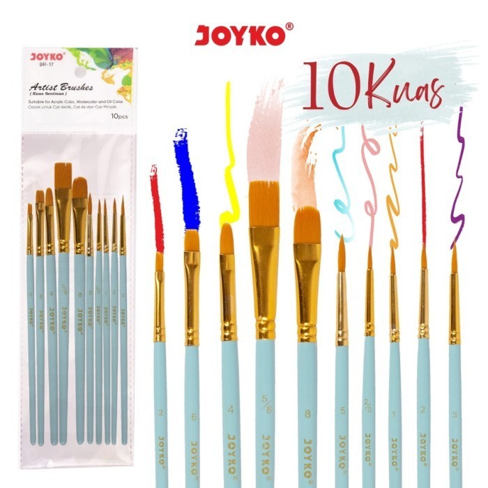 

Terlaris Kuas Joyko Br-17 Brush Kuas Cat Air Lukis Acrylic Promo Terbaru