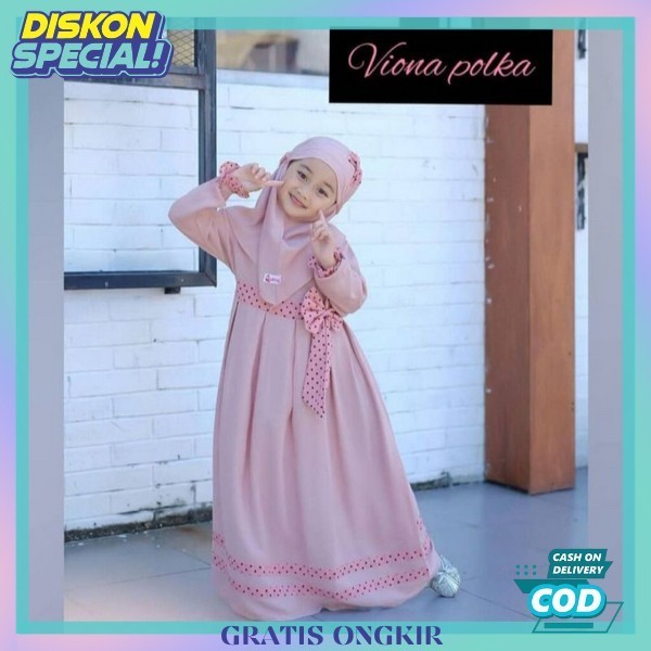 Gamis Anak Umur 9 10 Tahun 12 Perempuan 5 6 7 8 3 4 Baju Muslim Drss Ank Gamus Syari Hijab Tunik One