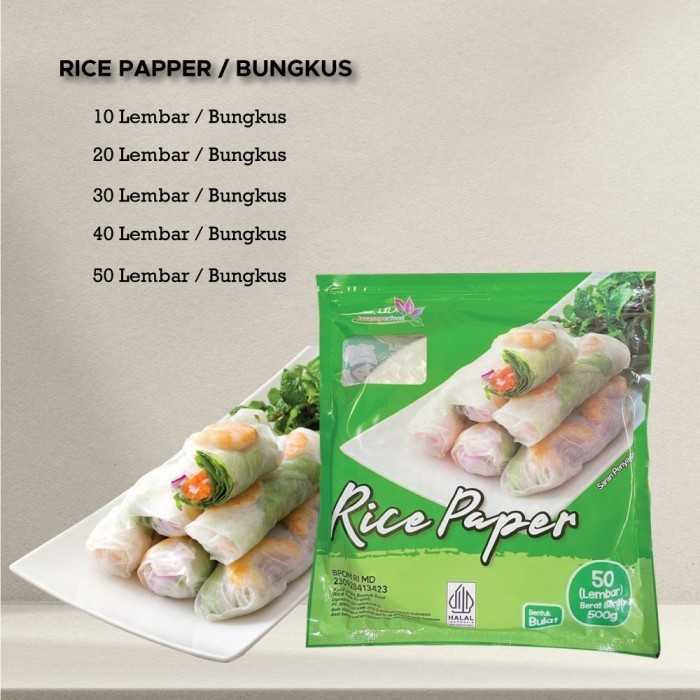 

Terbaru [Beli 3 Gratis 1] Rice Paper / Kulit Lumpia Vietnam Banh Trang 300G Promo Terlaris