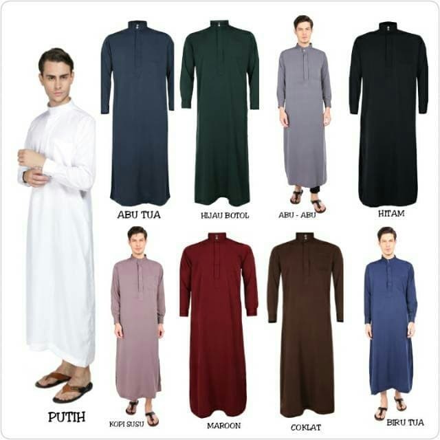 JUAL GAMIS JUBAH PRIA SAUDI MANSET GAMIS PRIA ARAB UMROH JUBAH PUTIH MURAH