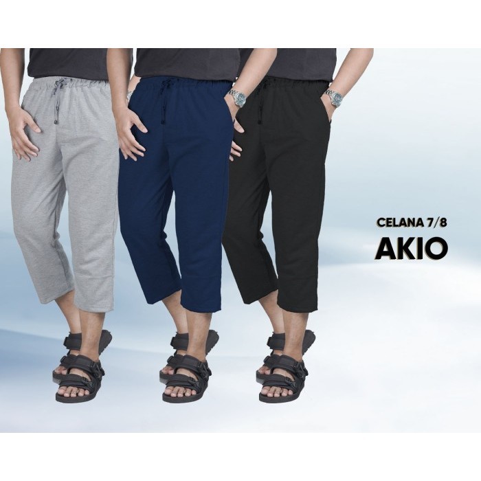 SALE AKIO Sirwal Pria - Ankle Pants - Celana Casual Pria - Celana 7/8 Pria