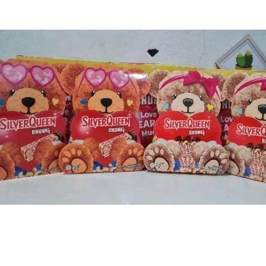 

{VALENTINE} Silverqueen chunkybar bear/bentuk beruang spesial valentine TERLARIS