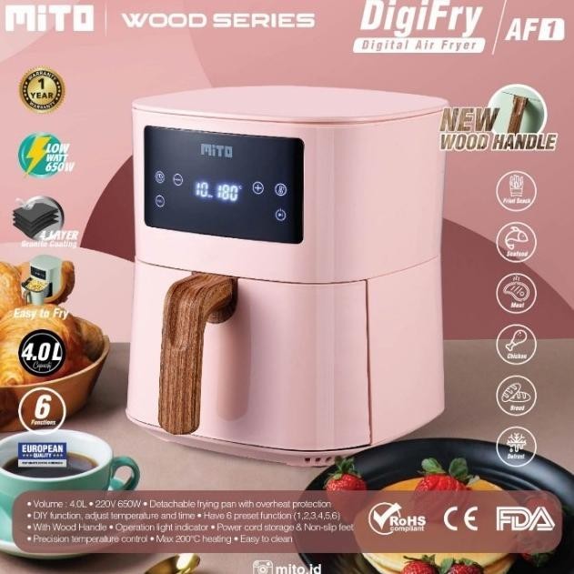 Digital Air Fryer Mito AF1 Garansi resmi Mito AF 1 Digifryer Low Watt