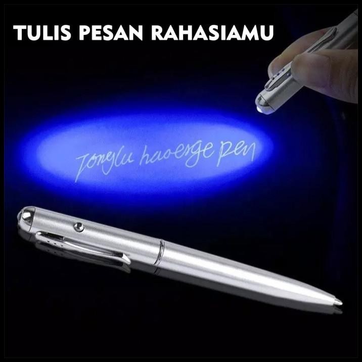 

GRATIS ONGKIR PULPEN PENA TINTA TAK TERLIHAT SPY INVISIBLE INK PEN READ WTH UV LIGHT !