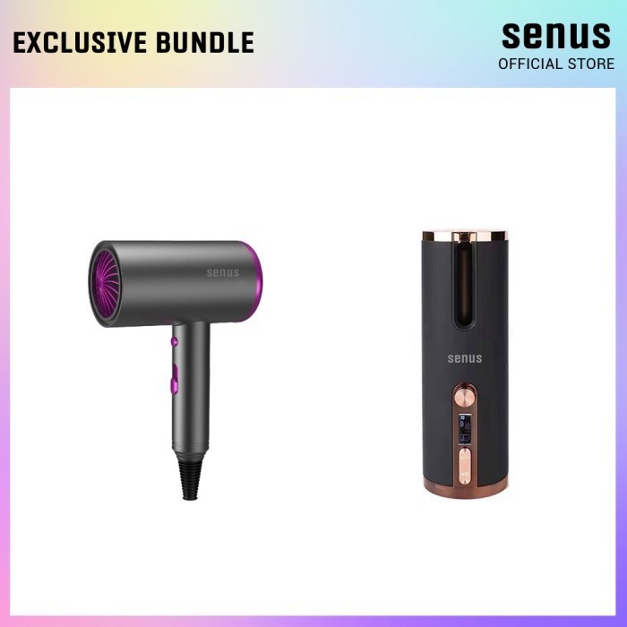Senus Exclusive Bundle Senus Hair Dryer dan Senus Air Curler