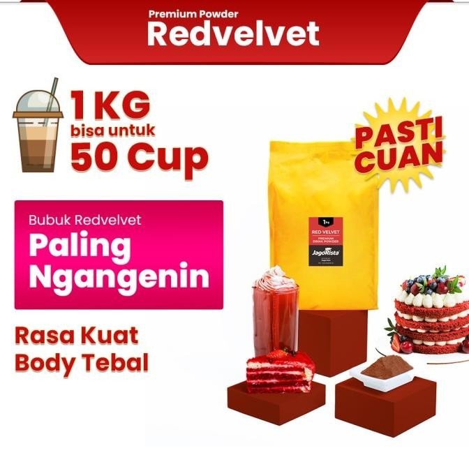 

1 Kg Jagorista - Red Velvet - Premium Bubble Drink Powder