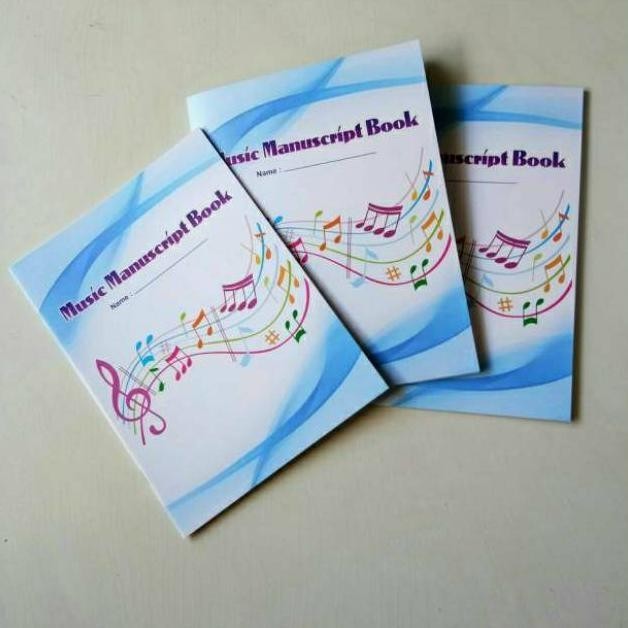 Buku tulis musik garis lima / buku garis paranada / manuscript book