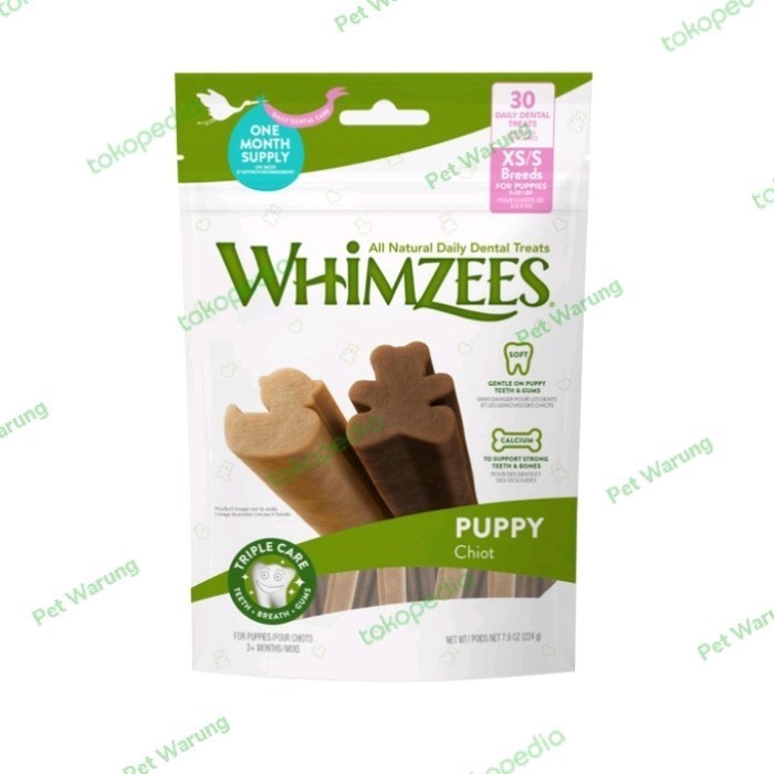 Terbaru Whimzees Puppy Dog Dental Chew Snack Anjing & Hamster Promo Terlaris
