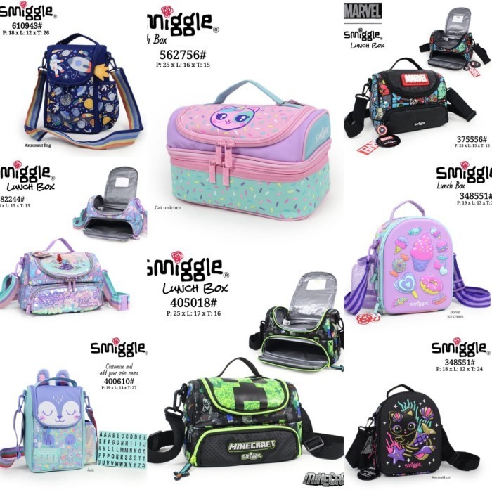 Risti Tas Bekal Makanan Anak Tk Sd Lunch Bag Smiggle Lunchbox Tempat Makan