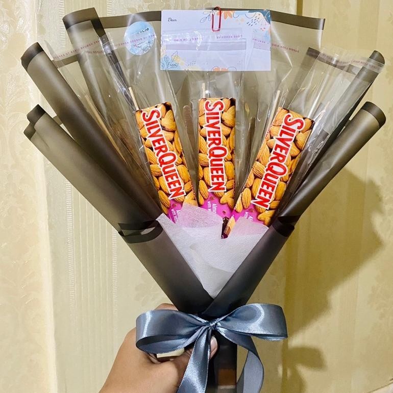 

PROMO MURAH Buket uang kosong coklat silverqueen 28g
