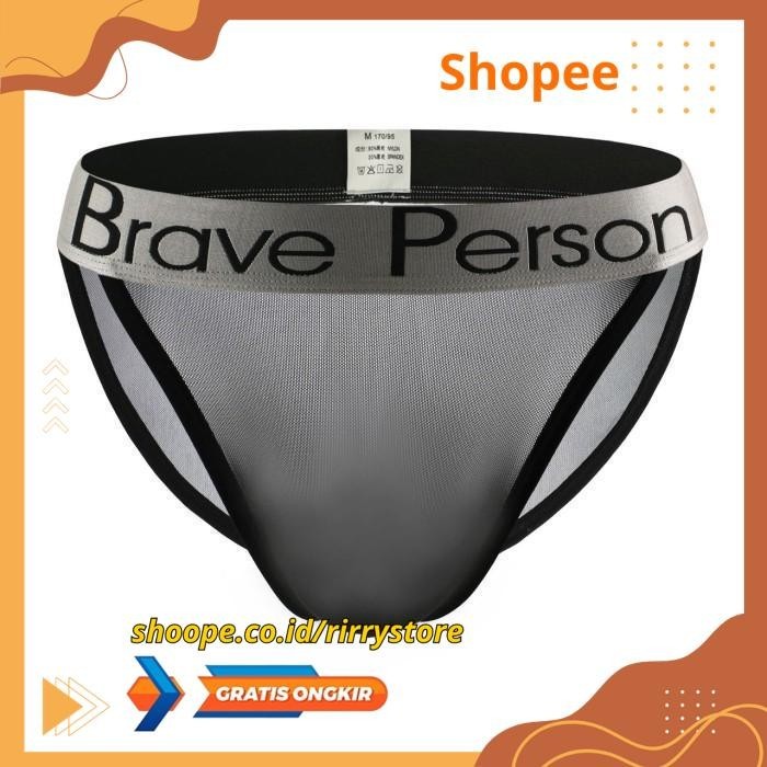 BRAVE PERSON TANGA TRANSPARAN SPORTS UNDERWEAR 6 WARNA CD OLAH RAGA / BRAVE PERSON TANGA TRANSPARAN 