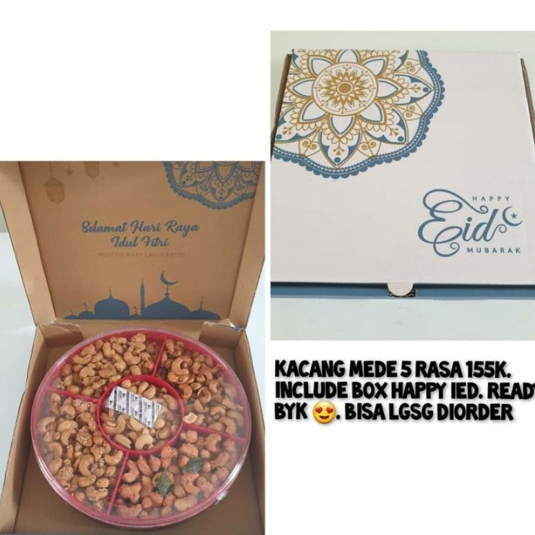 

CNY KACANG MEDE 5 RASA IMLEK SINCIA LEBARAN INCLUDE BOX HAMPERS