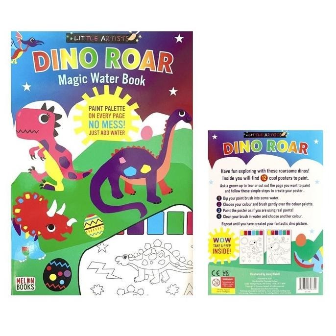 

Magic Water Book: Dino Roar (Little Artist) No Mess Paint Palette