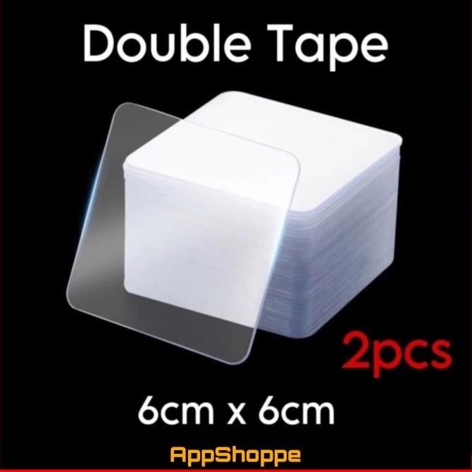 

Double Tape Magic Doble Perekat Nempel Kuat Selotip Serbaguna 6Cmx6Cm