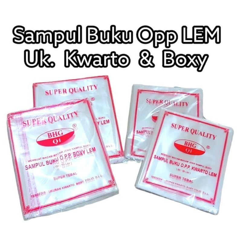 

Gogo SAMPUL BUKU OPP LEM ukuran kwarto dan boxy