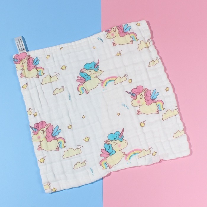 Sapu Tangan Bayi Bahan Katun 6 Lapis / Sapu Tangan Anak Lembut Bemotif
